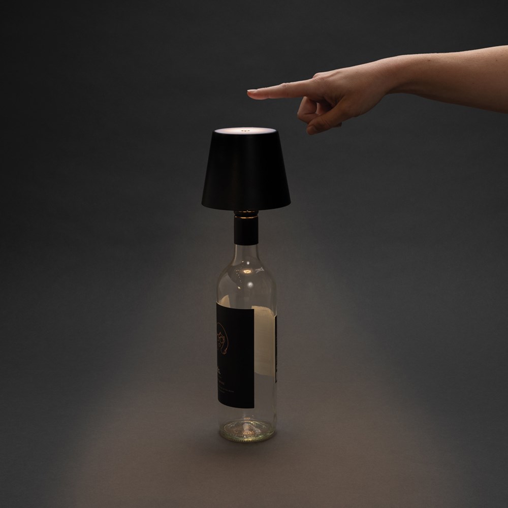 BottleGlow Lampe aus RCS recyceltem Kunststoff