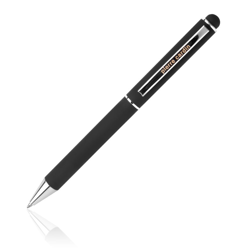 Pierre Cardin® CLAUDIE Set aus Rollerball Touchpen und Kugelschreiber Stylus, schwarz