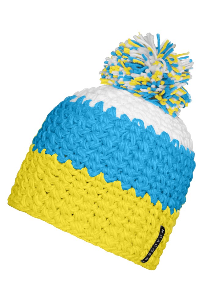 Crocheted Cap with Pompon