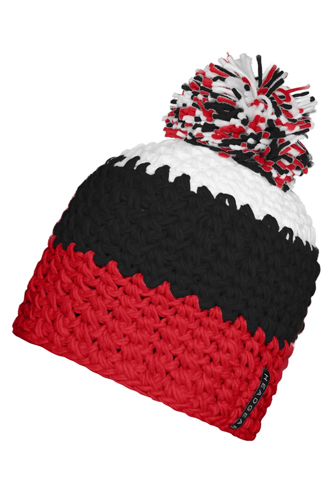 Crocheted Cap with Pompon